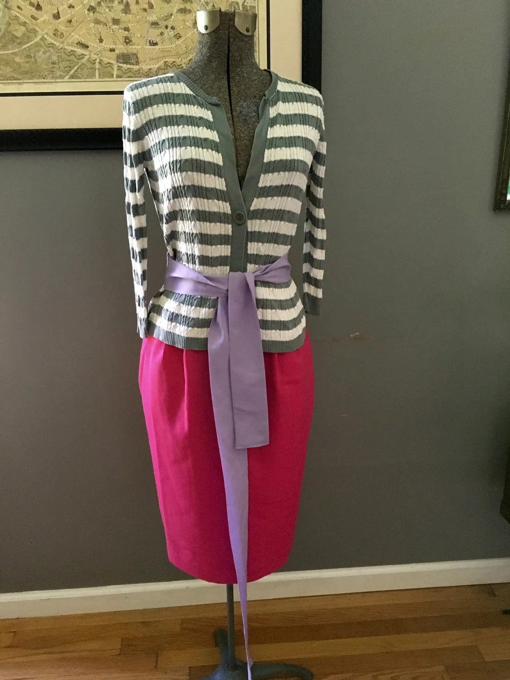 vintage striped bcbg max azria lightweight cardigan sweater $59