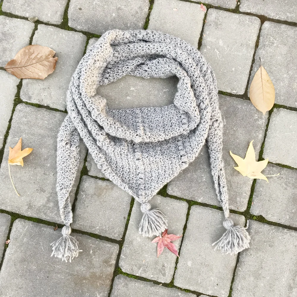 Crochet Pattern-The Emerson Triangle Scarf — Meghan Makes Do