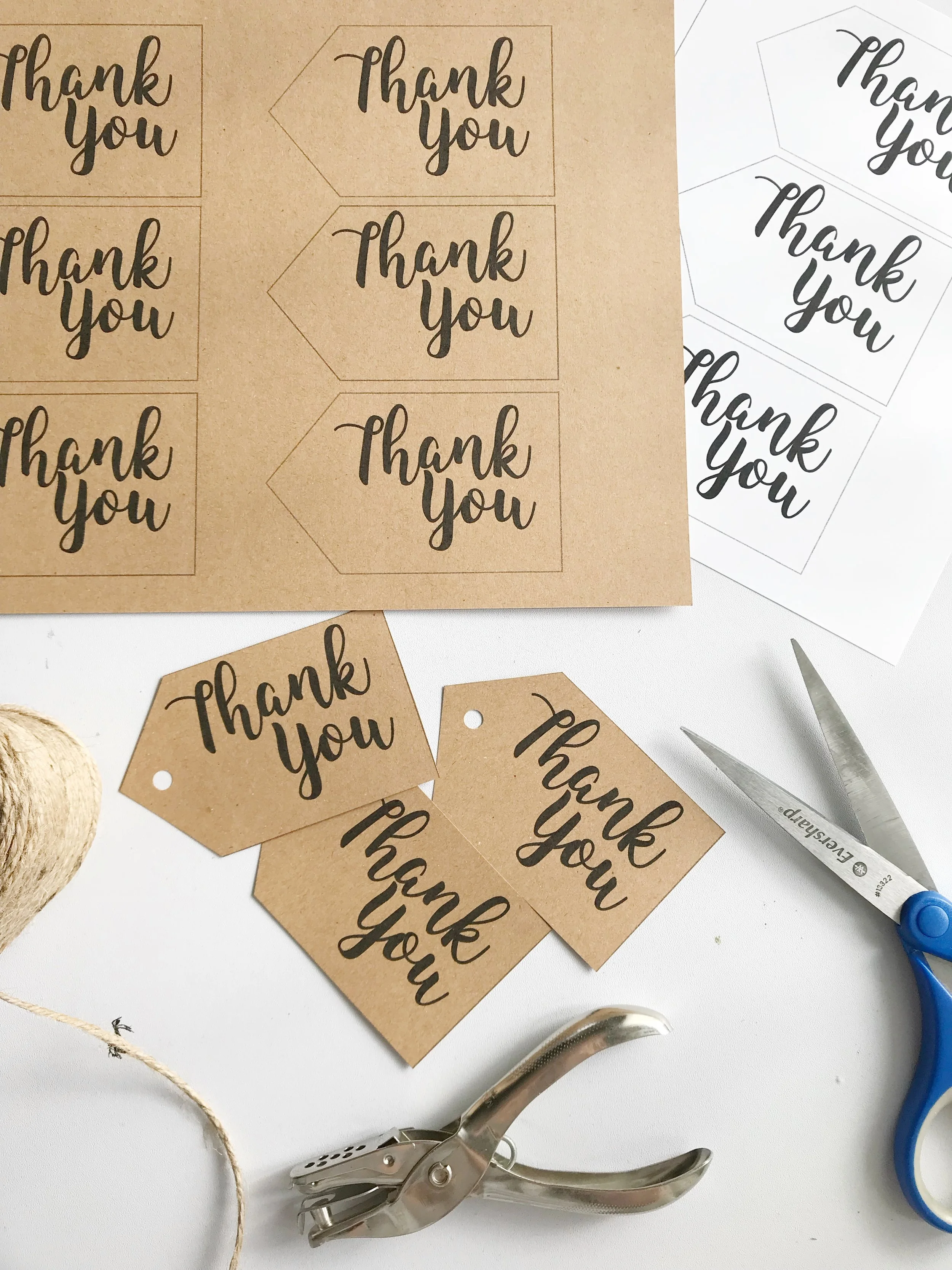 100 Pcs Thank You Tags With String - Colorful Star Gift Tags For Party Favors