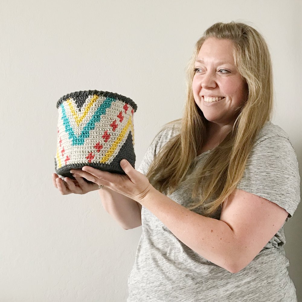A Simple Crochet Basket-Free Crochet Pattern — Meghan Makes Do
