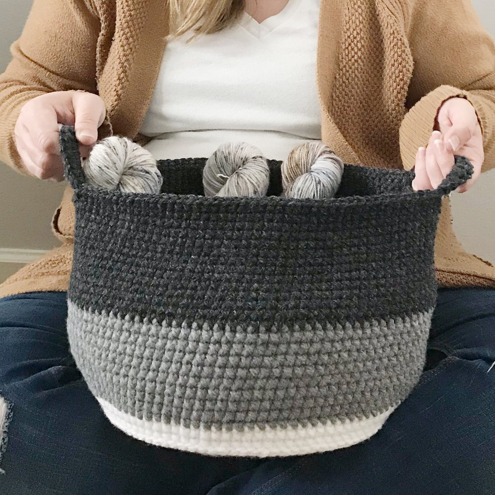 Corral The Clutter With This Crochet Basket Pattern