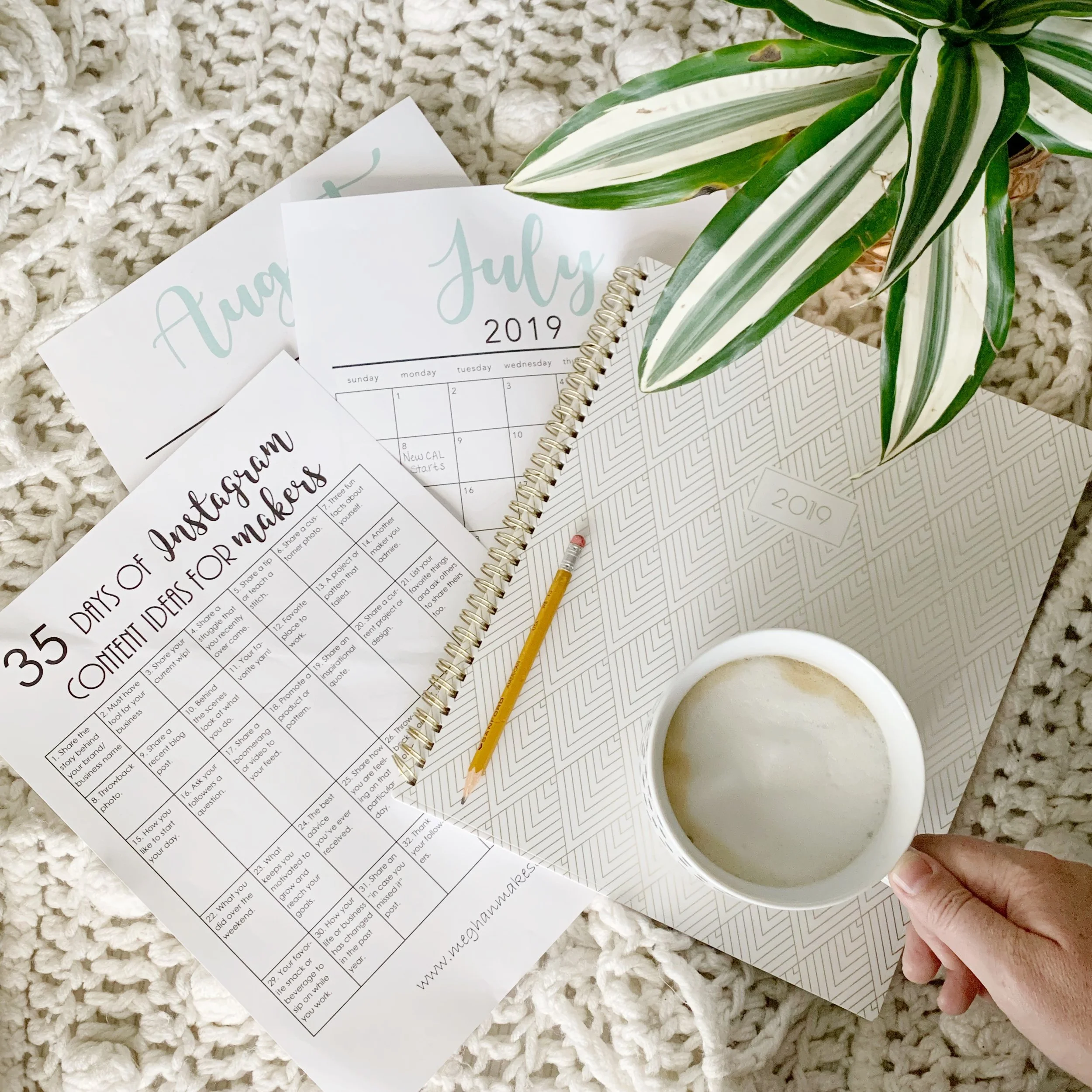 How To Create A Content Calendar For Instagram Meghan Makes Do