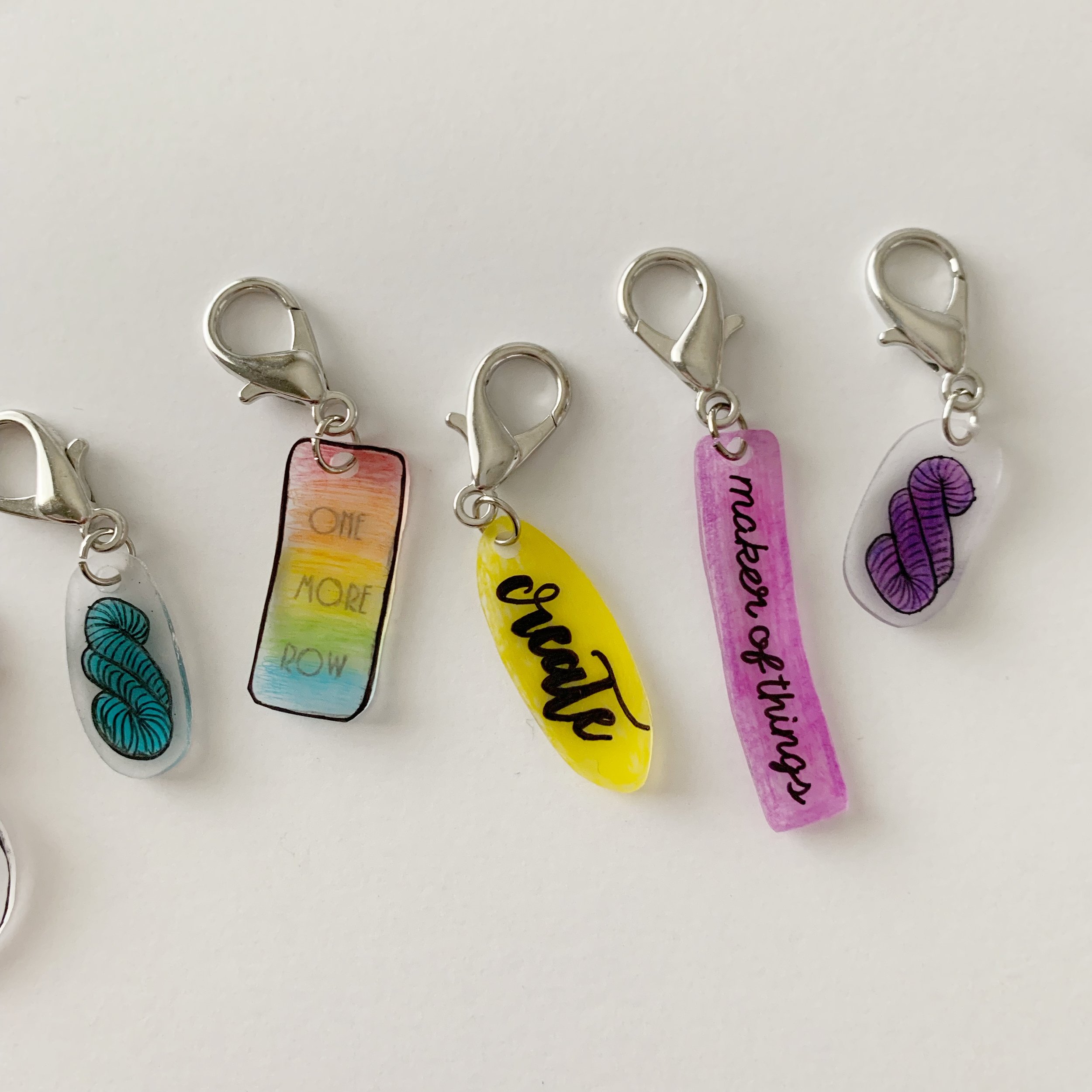 DIY Shrinky Dink Stitch Markers — Meghan Makes Do