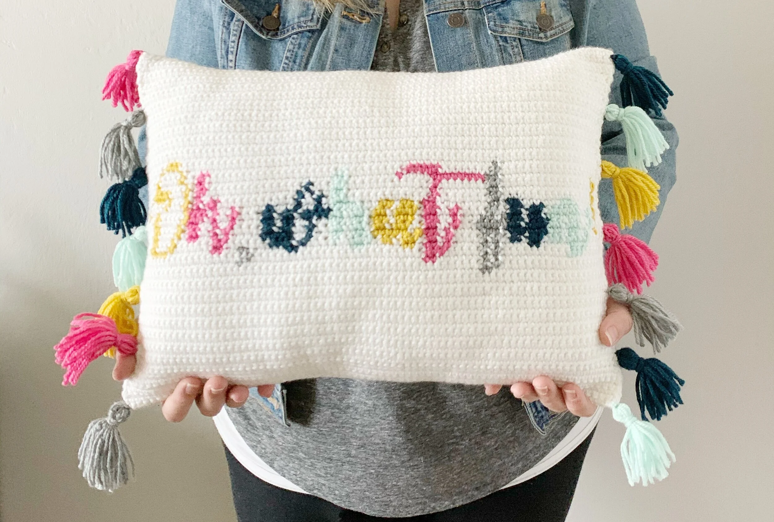 Crochet Pattern-The Oh What Fun Pillow