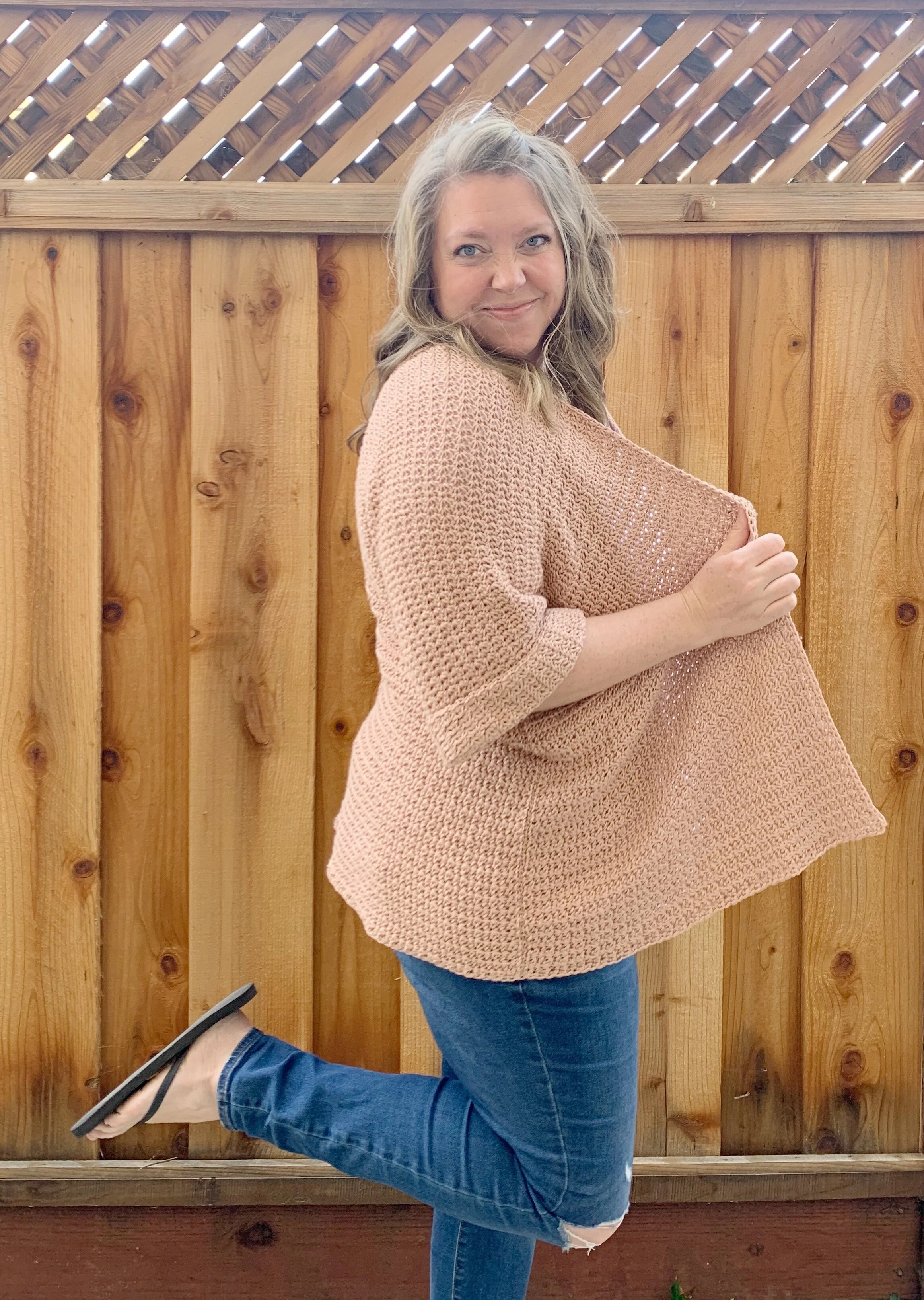 The Gradey Tee Cardi- Free Crochet Pattern