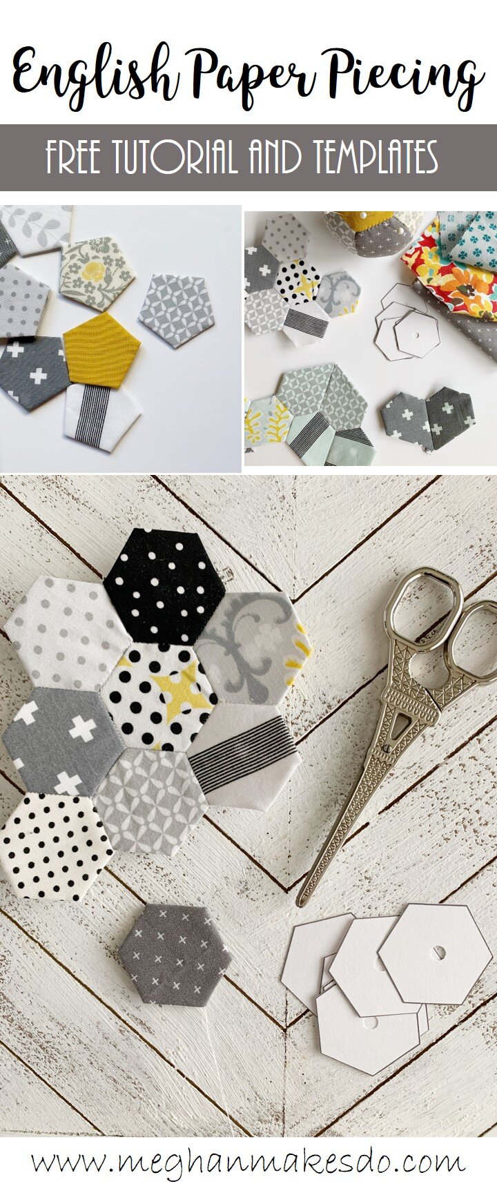 Easy to use and FREE! English Paper Piecing Template, Free