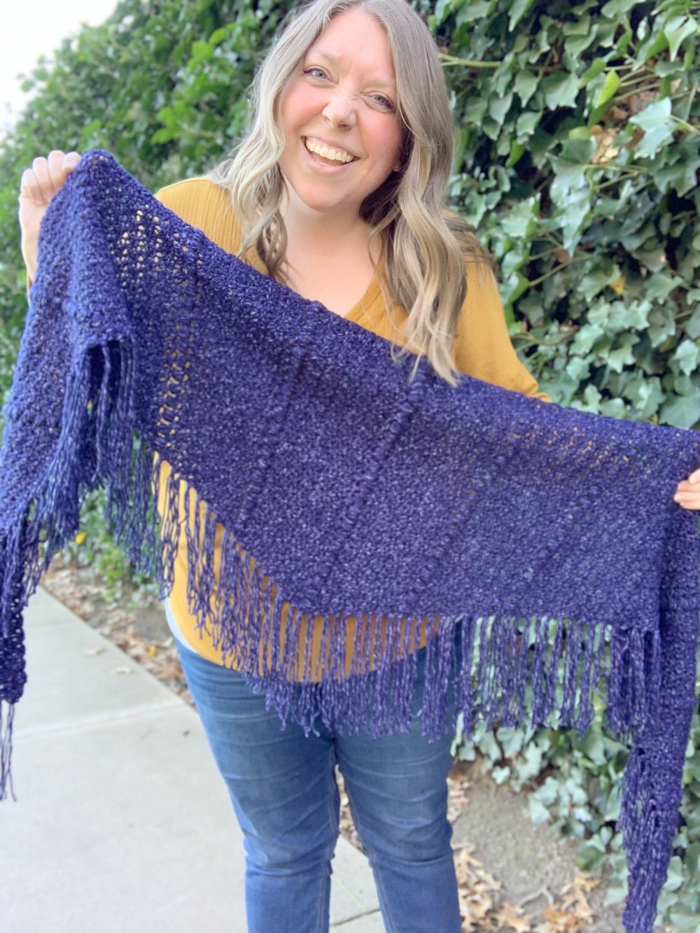 Crochet Pattern-The Emerson Triangle Scarf — Meghan Makes Do
