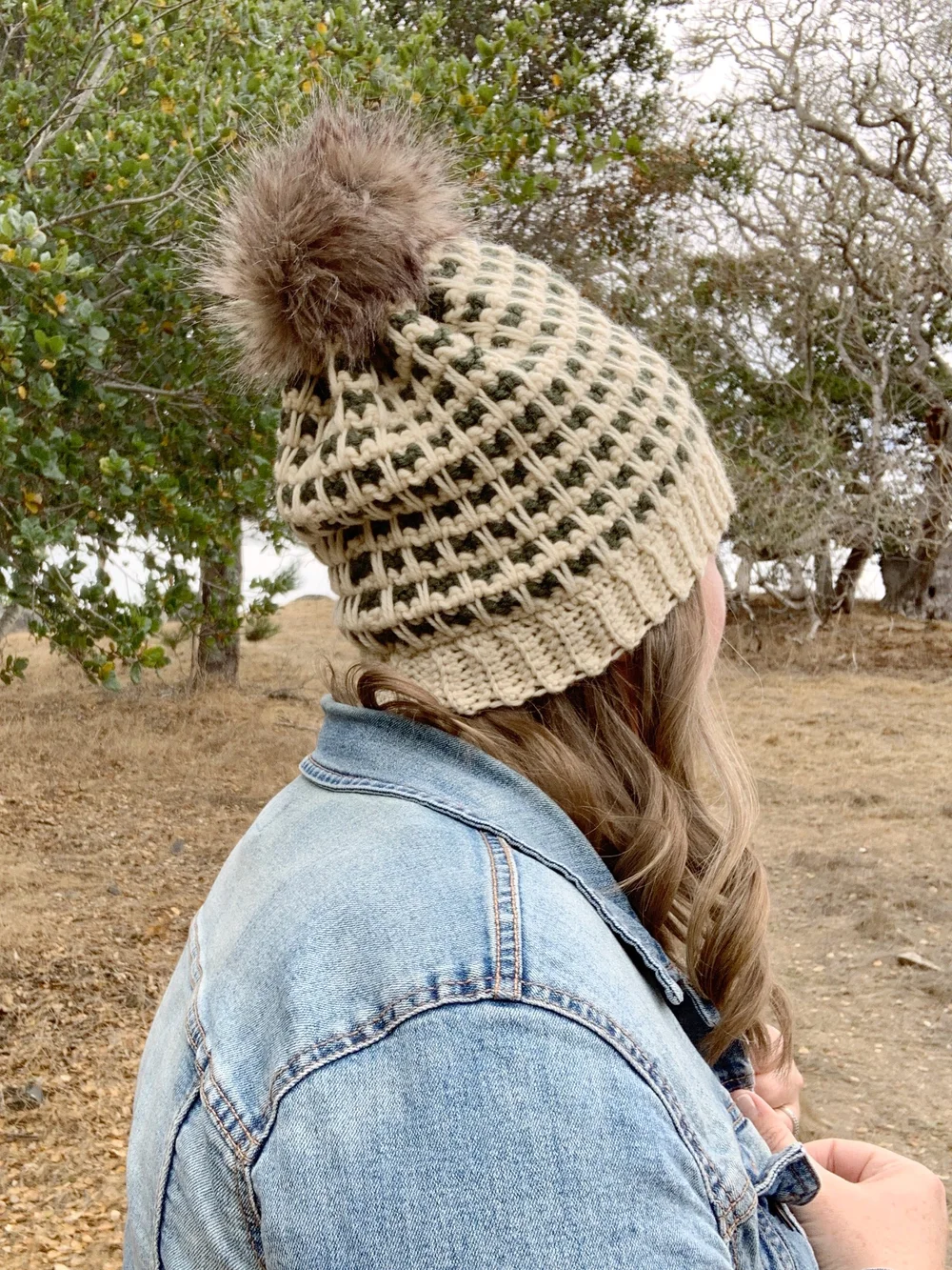 Pom Pom Single Crochet Beanie For Beginners Crochet Beanie With