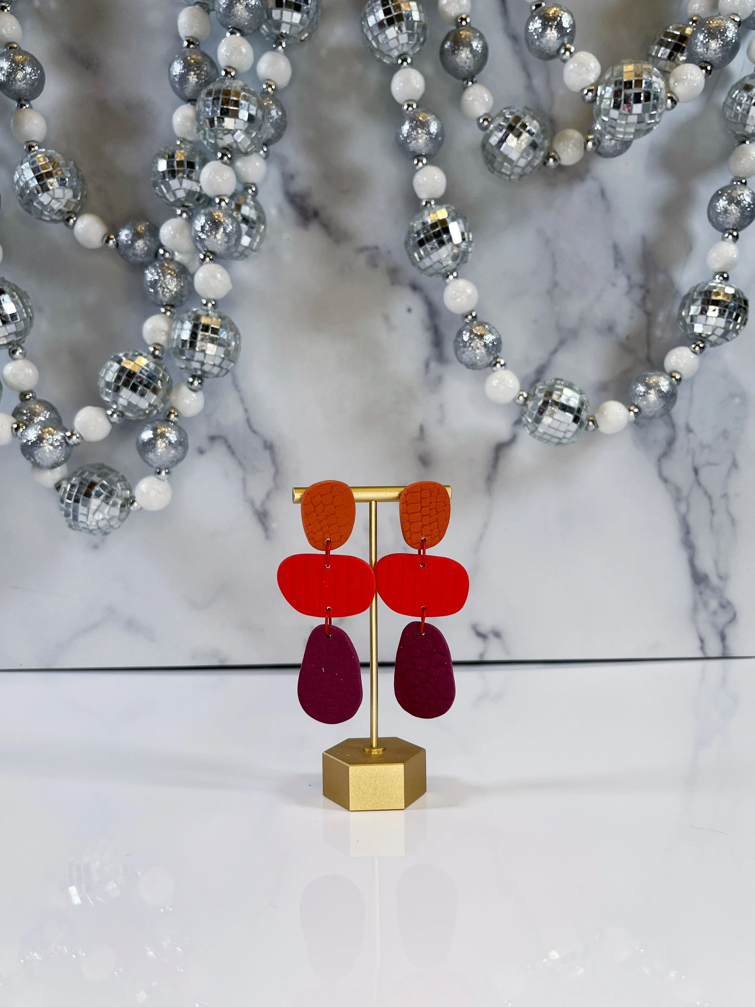 Pebbles - Orange, Red, Fuchsia