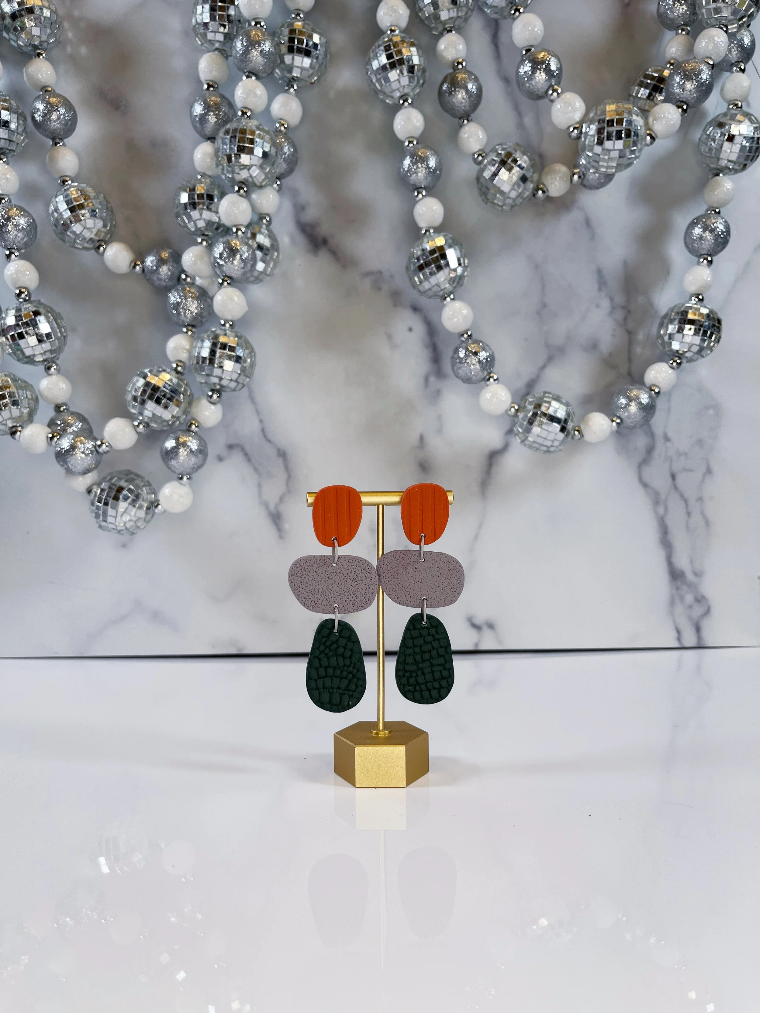 Pebbles, - Orange, Grey, Forest Green