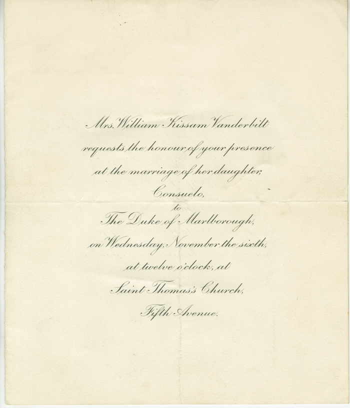 1895 wedding invitation
