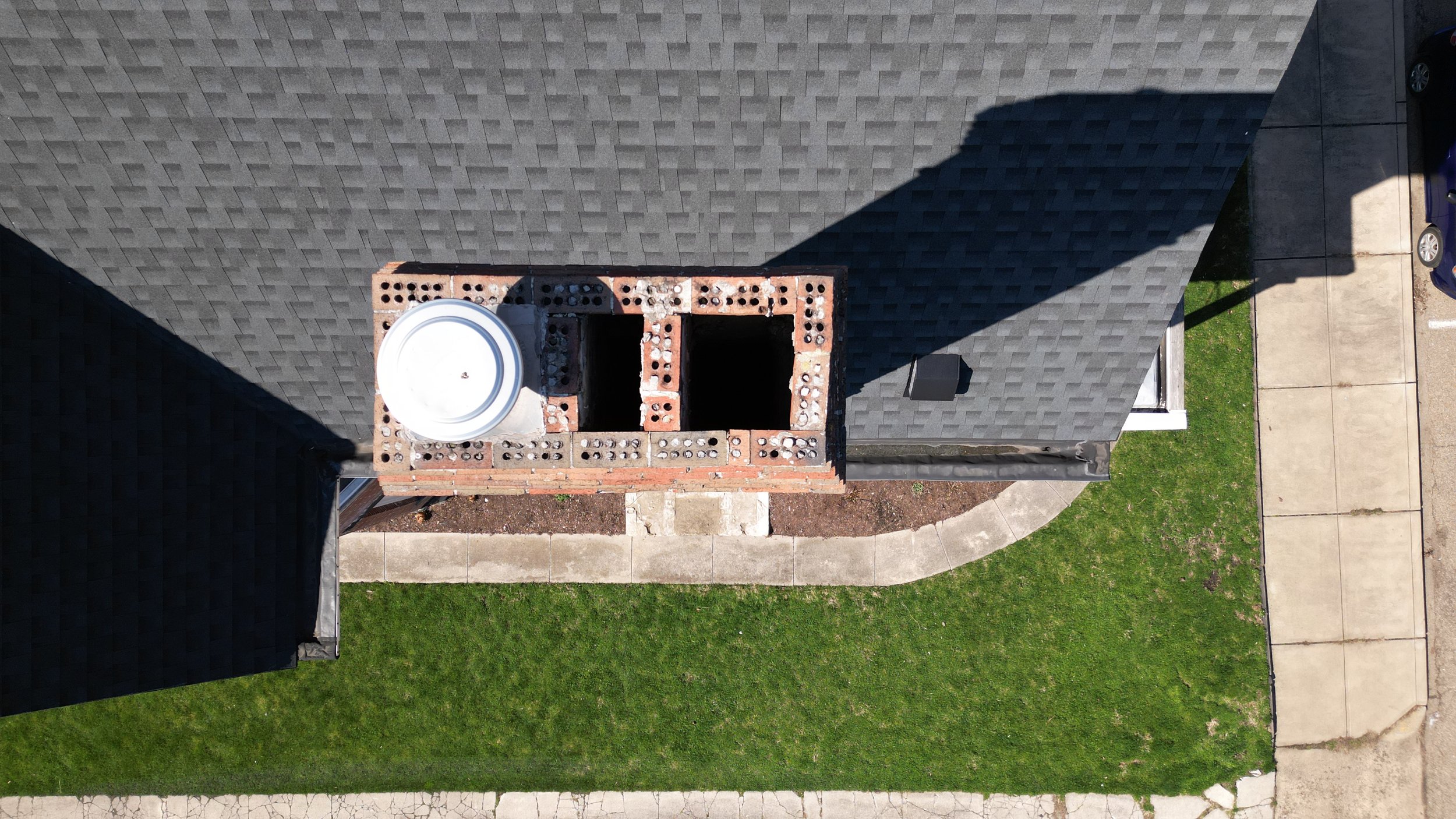 Aerial Drone Chimney Inspection