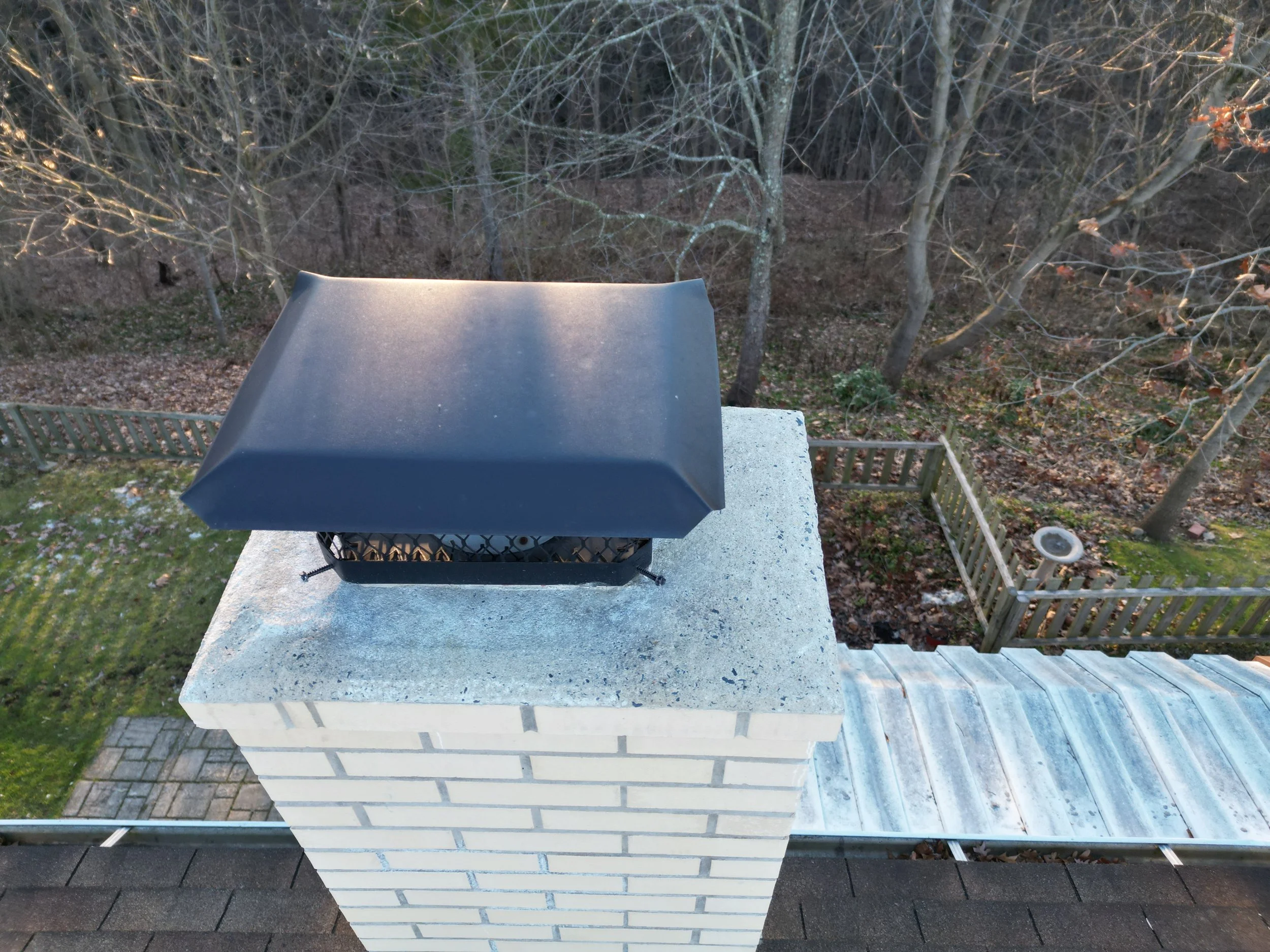 Aerial Drone Chimney Inspection
