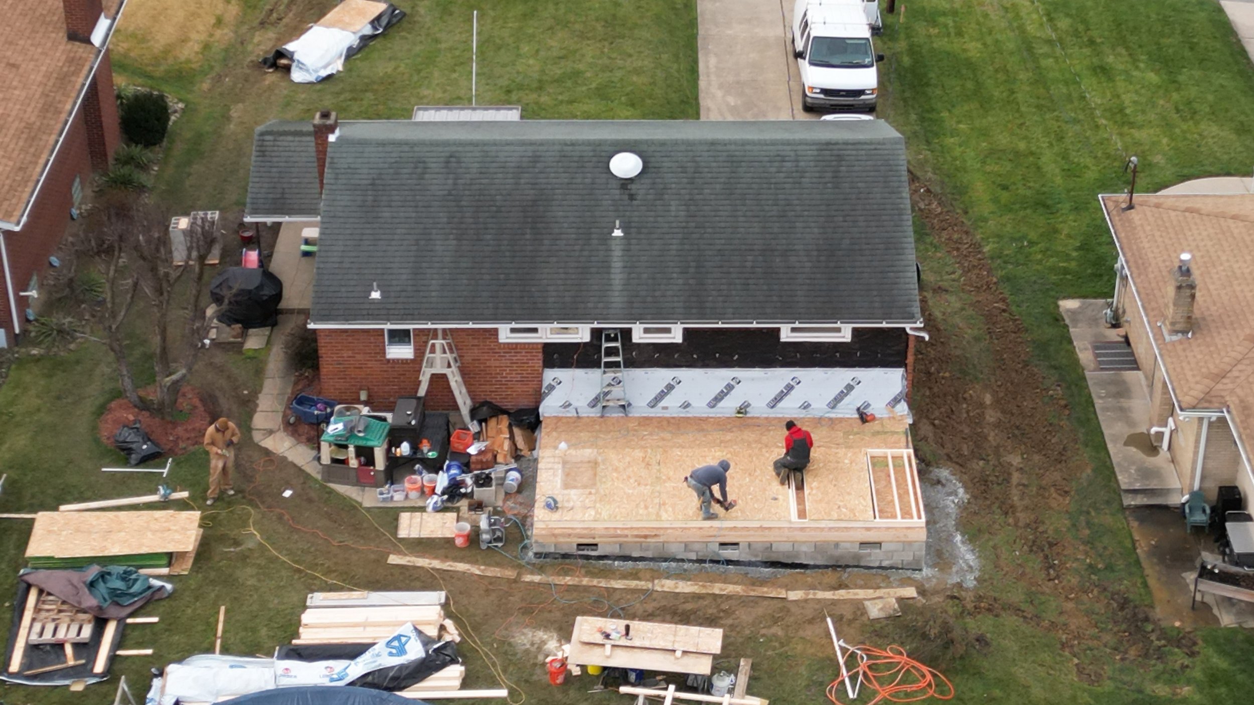 Aerial Drone Job Site Inspection