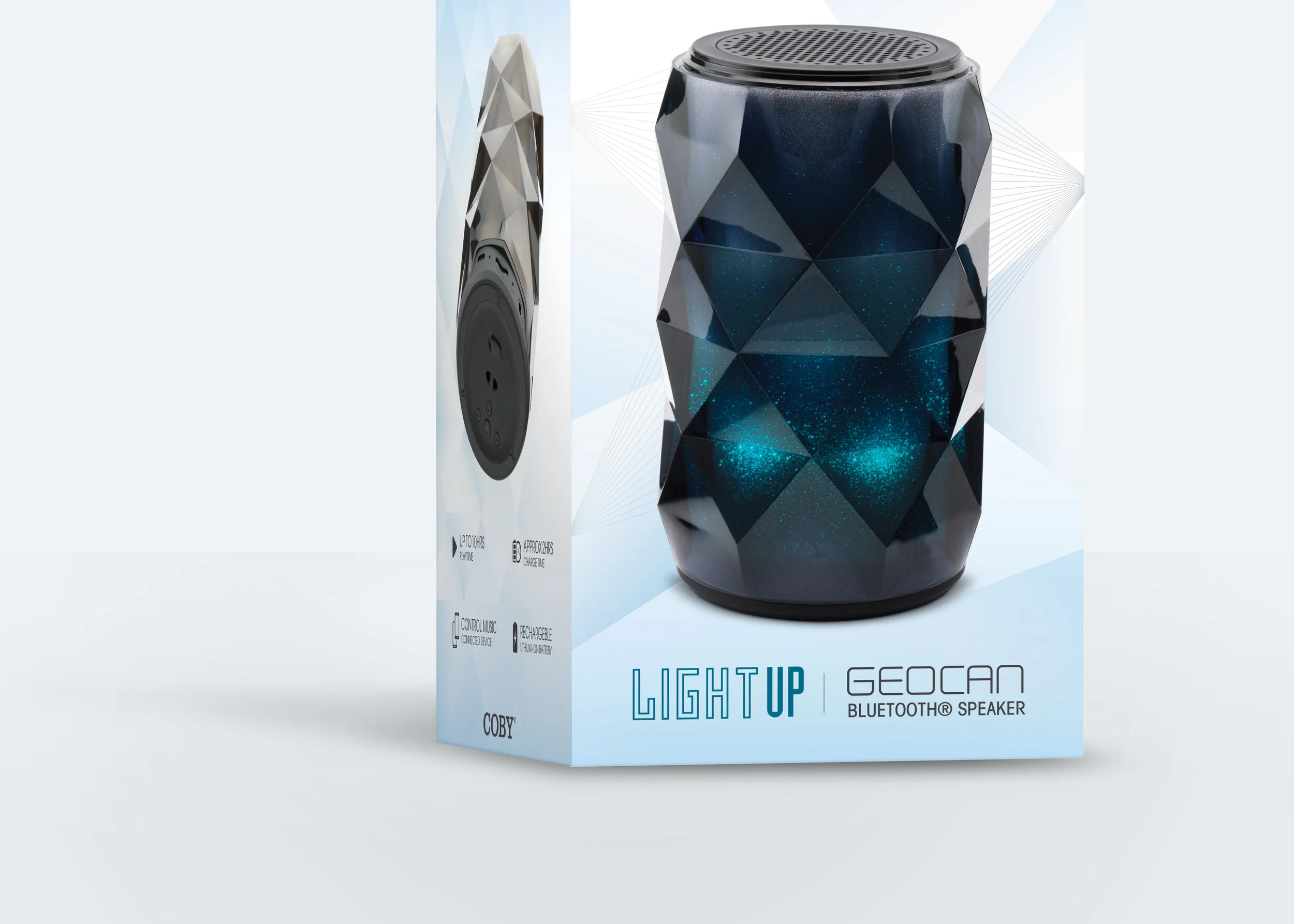 coby geosphere light up speaker