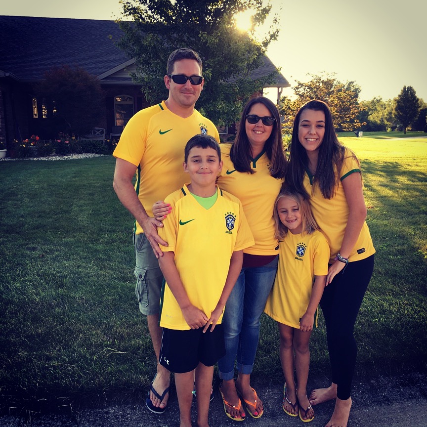  Melissa and her family, including their "daughter" from Brazil!