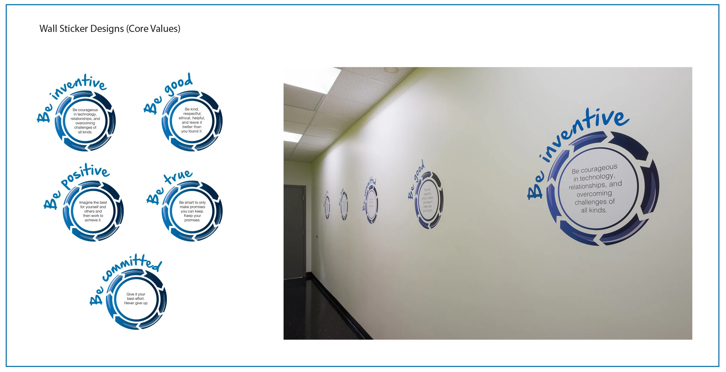 Corporate Values (Wall Stickers)
