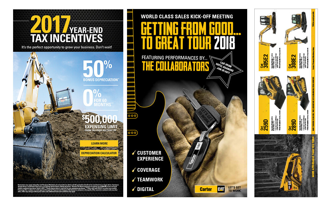 F26 Assorted Print and Digital Examples