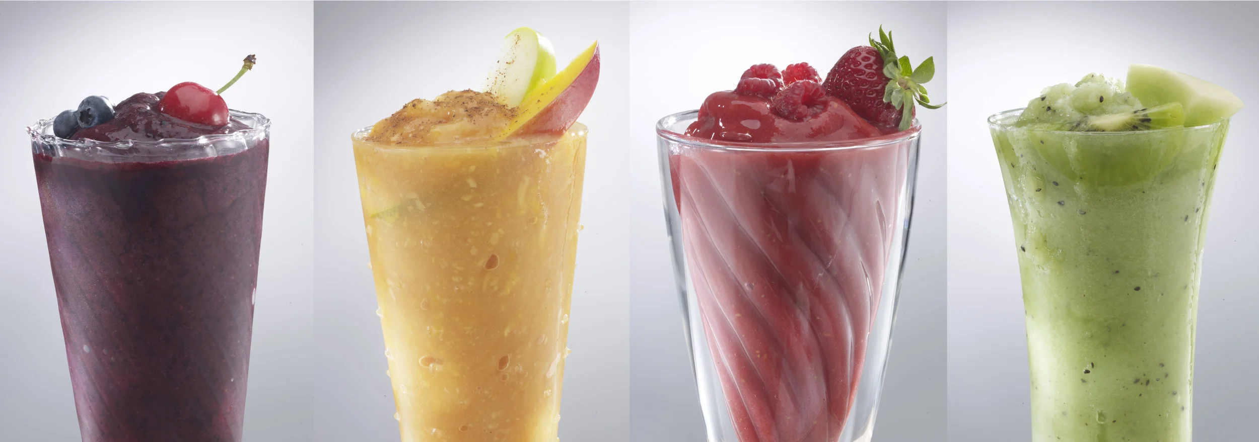 A Rainbow of Fruit Smoothie Treats