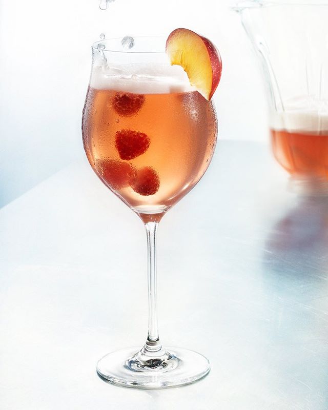 Raspberry Peach Daiquiry to bring out the berry best of Spring! #daiquiry #beverages #rum #mixology #instagood #drinks #party #yummy #refreshing #happy #bartending #beveragestyling #foodandbeverage #cocktails #alcohol #restaurant #bar #photography