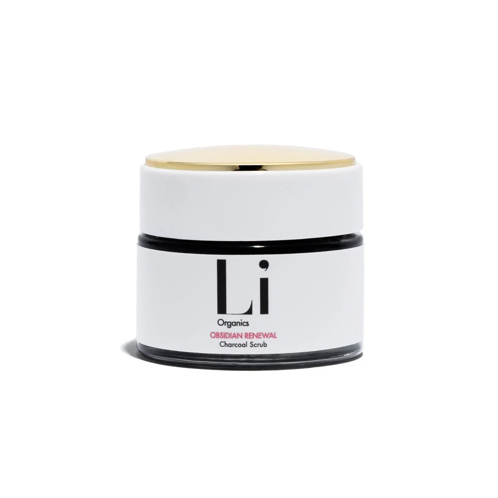 Li Organics obsidian charcoal scrub