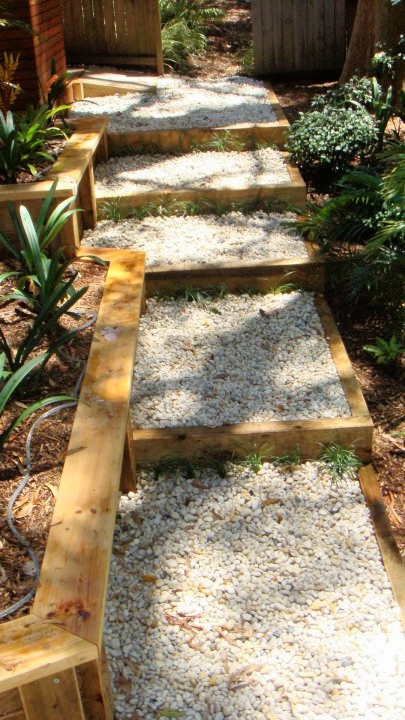 Garden Steps and Garden Beds