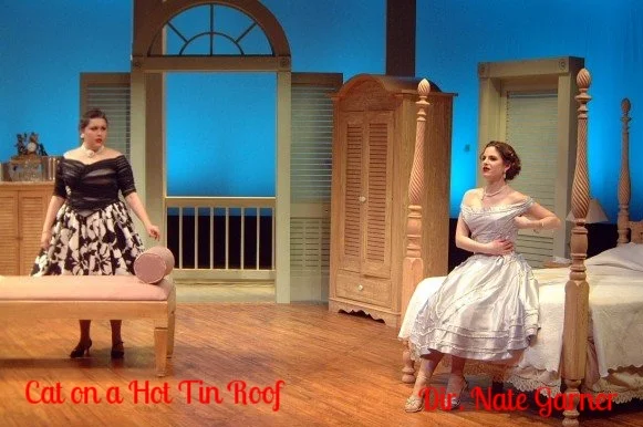 Cat on a Hot Tin Roof ( The George Washington University ) "Thank goodness for the spunky Abby Marks. She invests juicy oscillations into Big Mama, who is more pivotal here than in most productions. Marks' is the only principal accent satisfactorily assumed, and she boasts reserves of stage business that give the role pith and vim. When she's on stage, "Cat" has a pulse - and more important - a heart. -Christopher Correa, The GW Hatchet