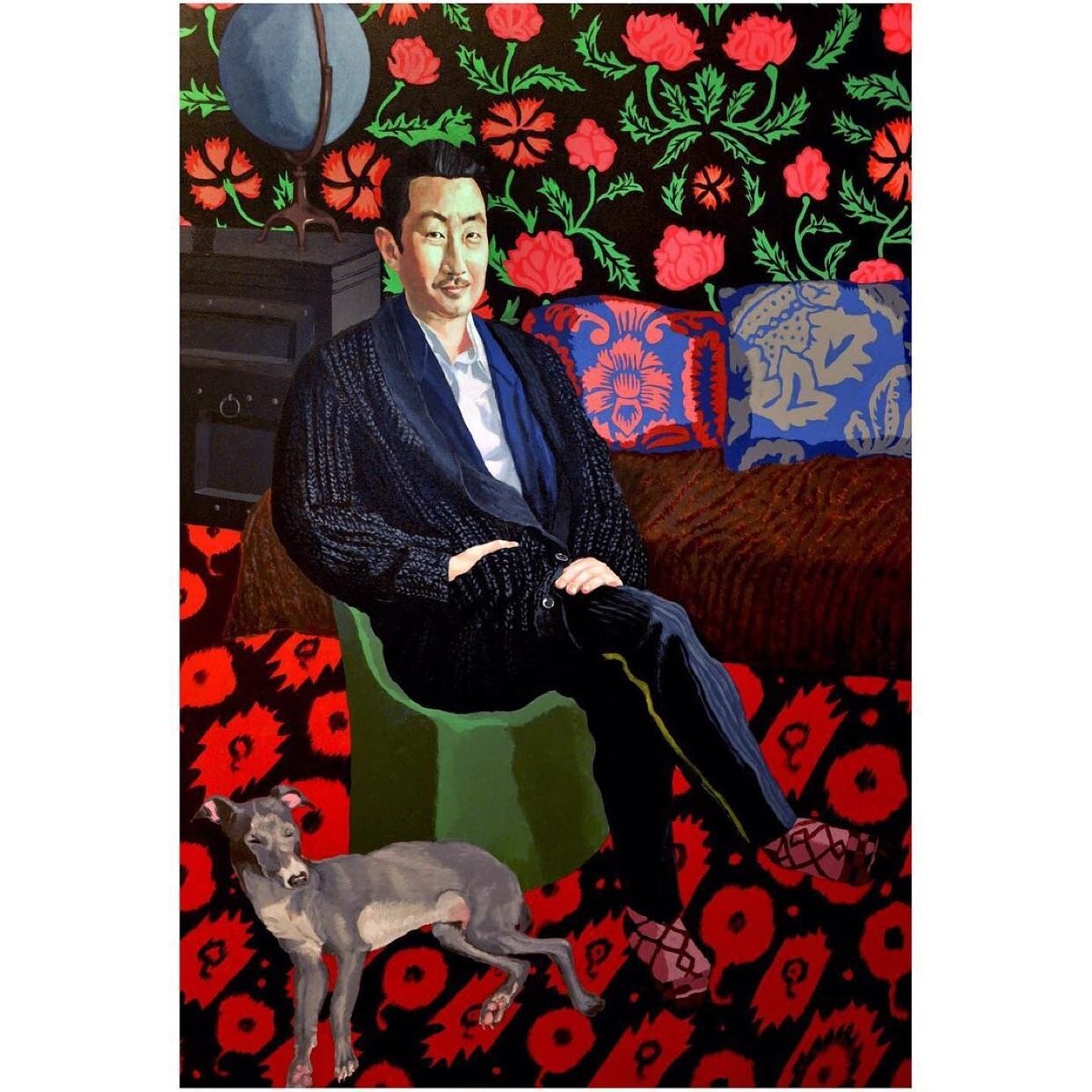 ARTIST BRUNO LEYDET @brunoleydetmtl from his first solo show in the US at Craven Contemporary. @cravencontemporary 
&bull;
Works from the show: 
1) &lsquo;Portrait de Juno et Lloyd&rsquo;, 2017; 
2) &lsquo;Quadrille&rsquo;, 2018; 
3) &lsquo;Sphynx&rs