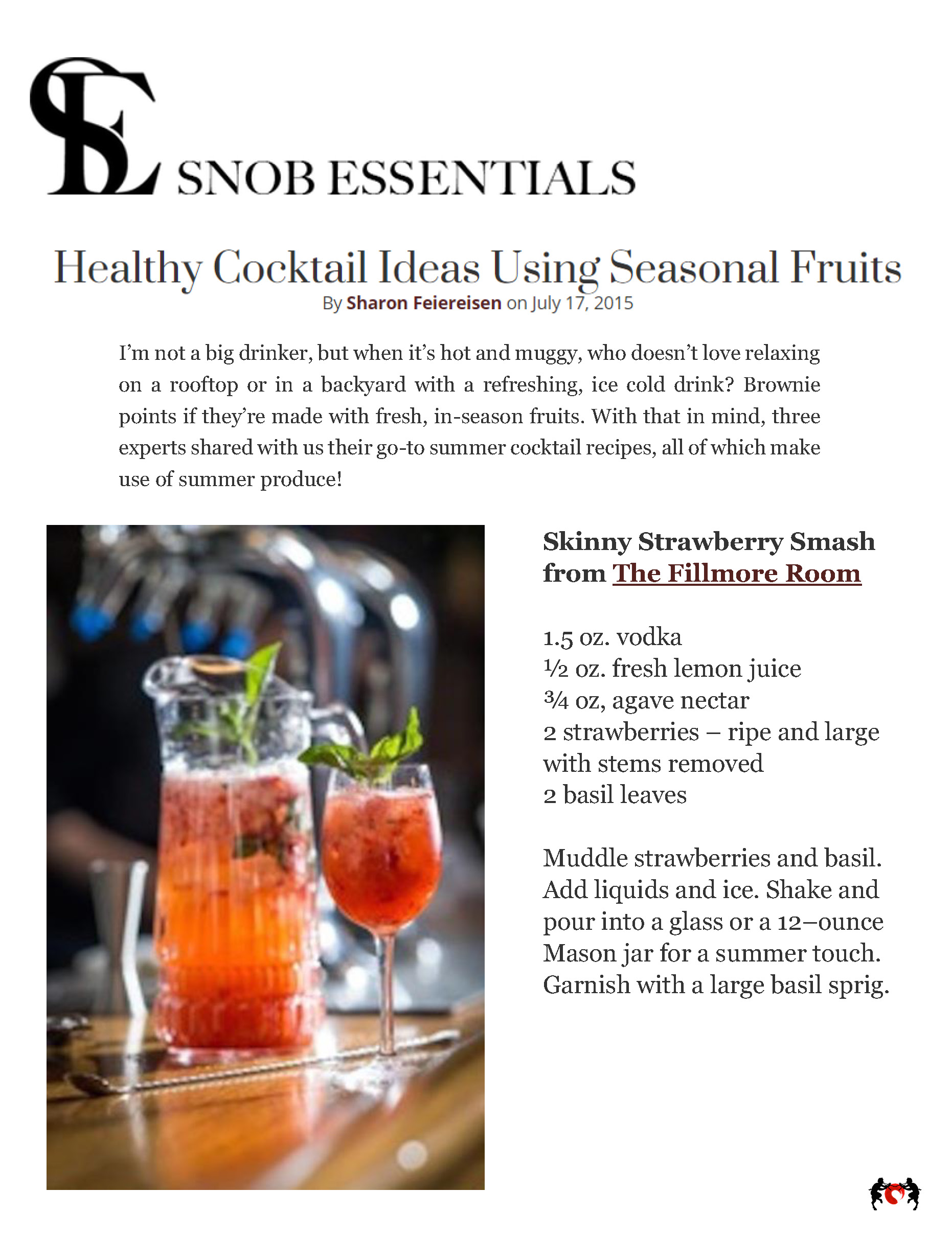 The Fillmore Room SnobEssentials.com Healthy Cocktail Ideas 7 17 15.jpg