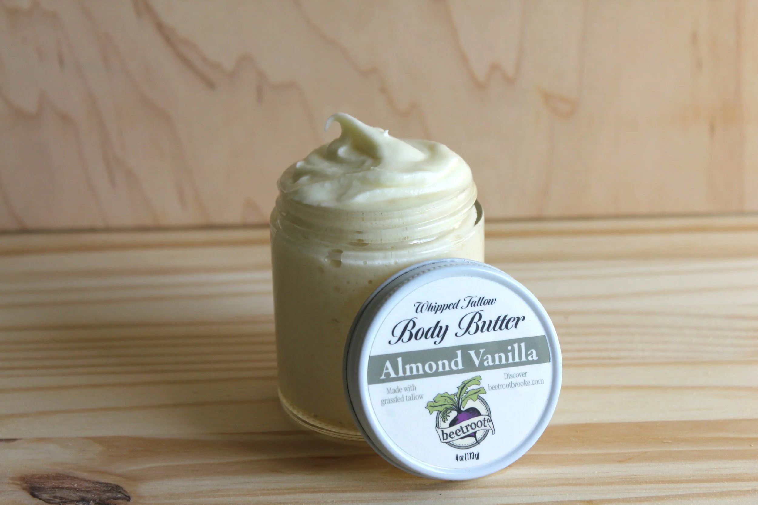 Almond Vanilla Tallow Body Butter 4 oz