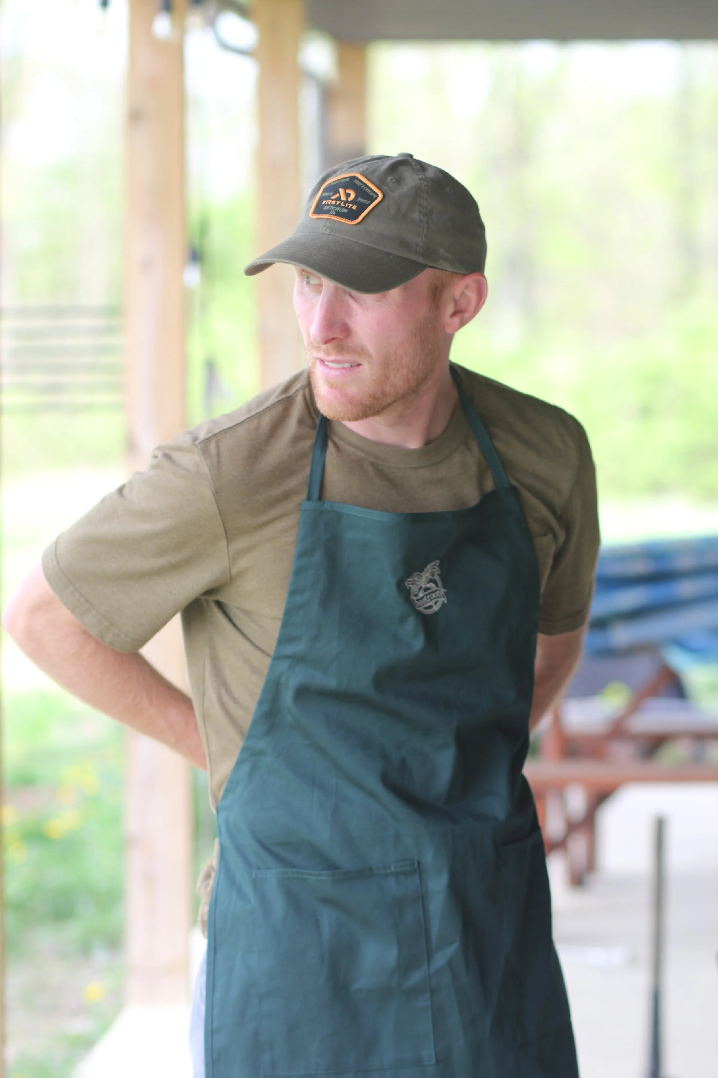 Deep Hunter Green Chef's Apron