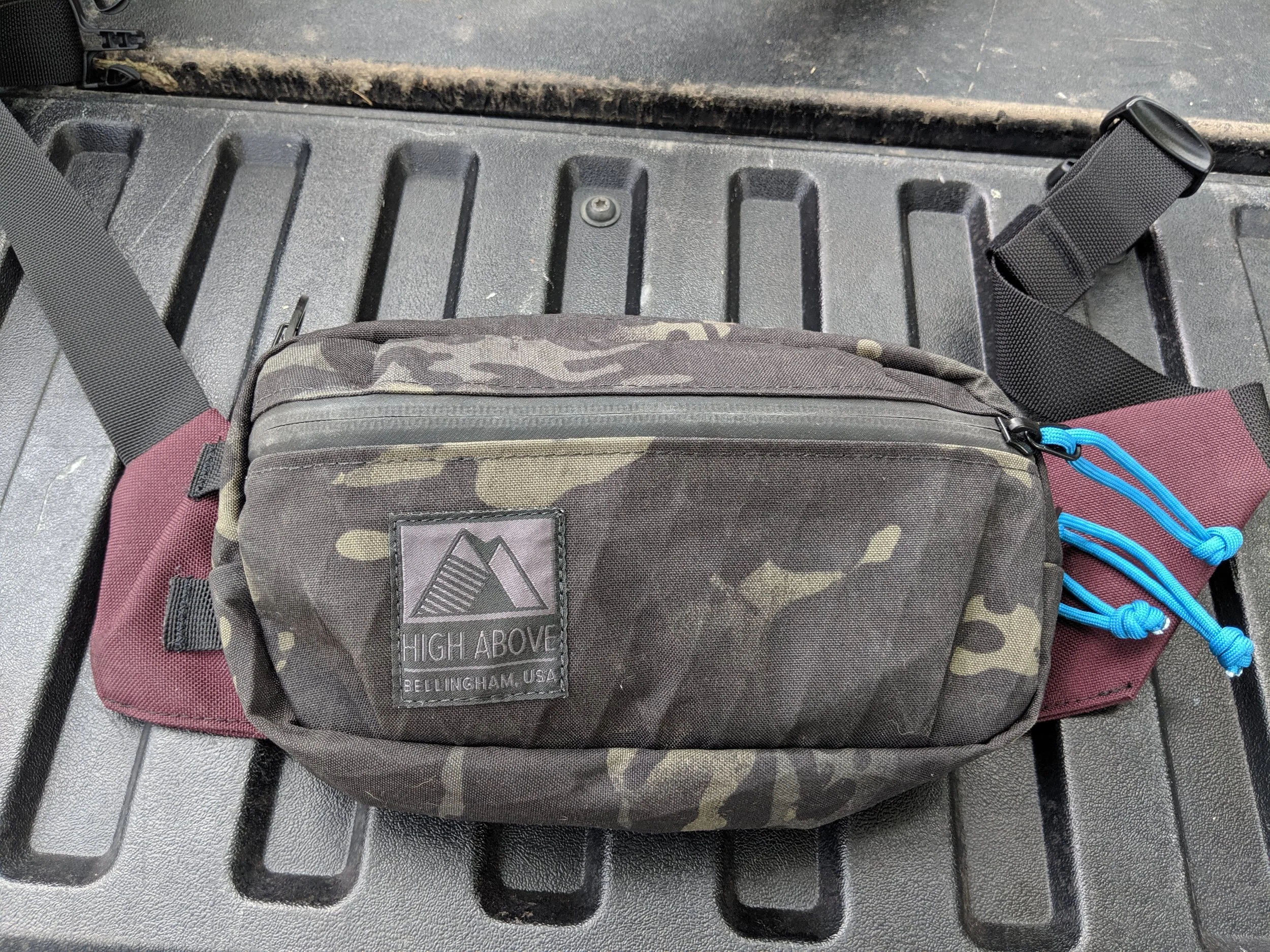 high above fanny pack