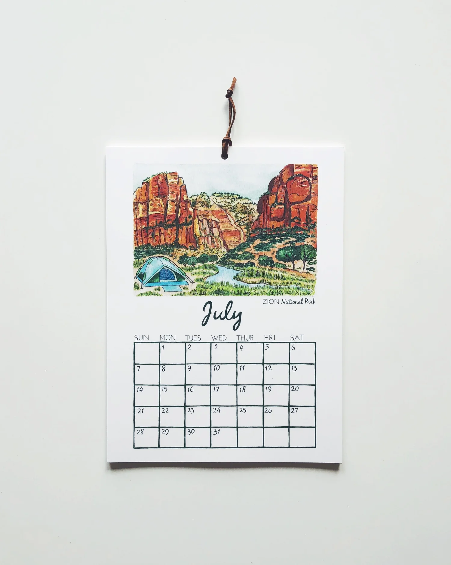 2023 National Parks Edition 1 Calendar — Erin Vaughan | Illustration
