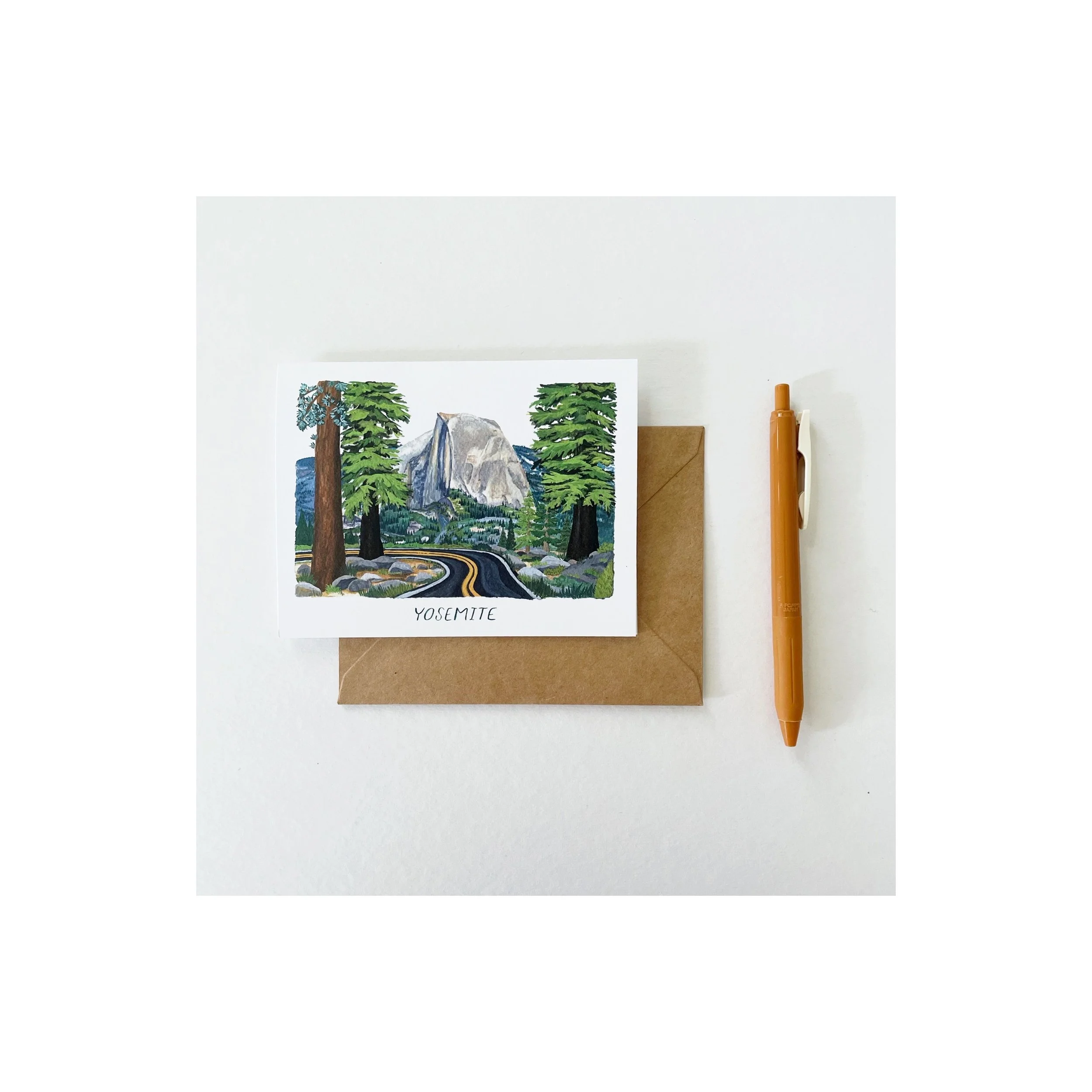 Yosemite Road Greeting Card