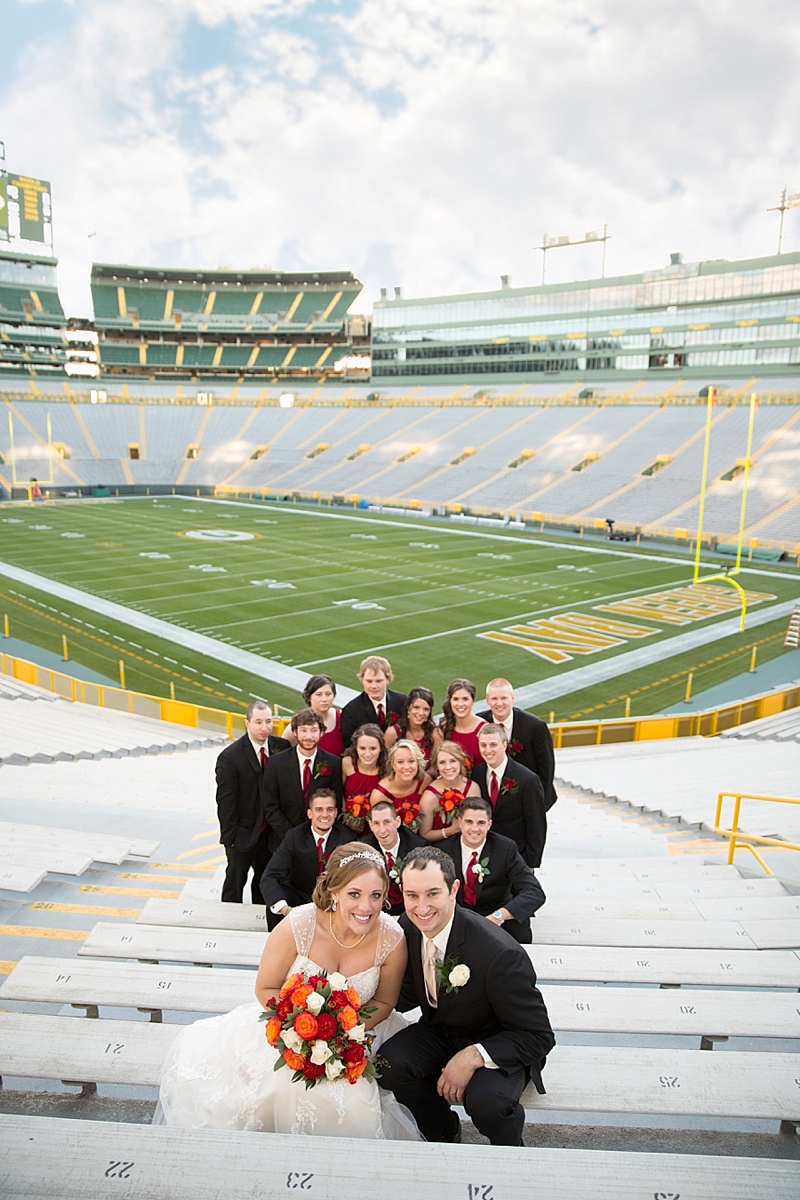 Over the years we've had so many photo ops at the iconic Lambeau Field it's hard to choose just a few images to share with you, but here are a few more.  