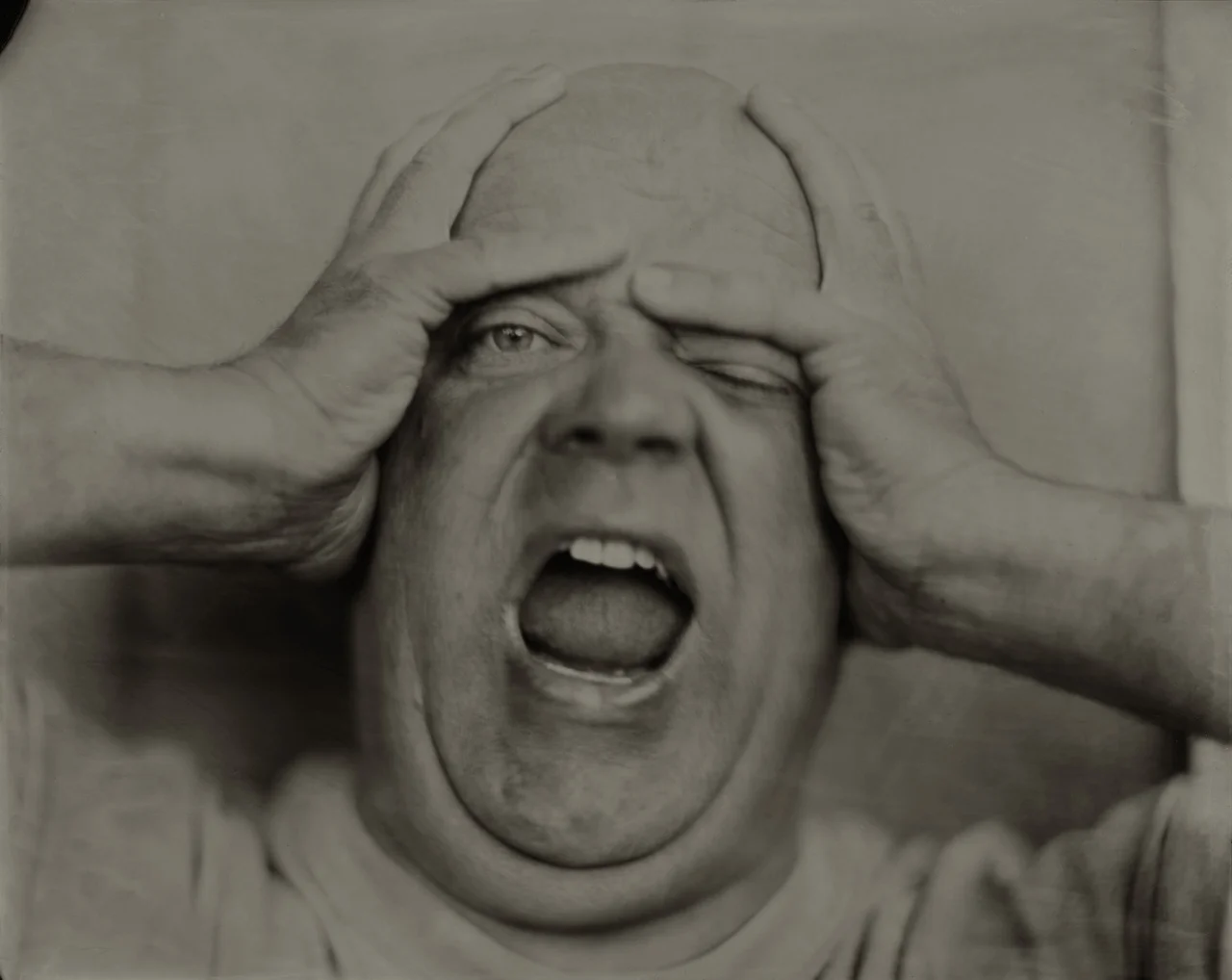 Carl 8x10 Tintype on Aluminum