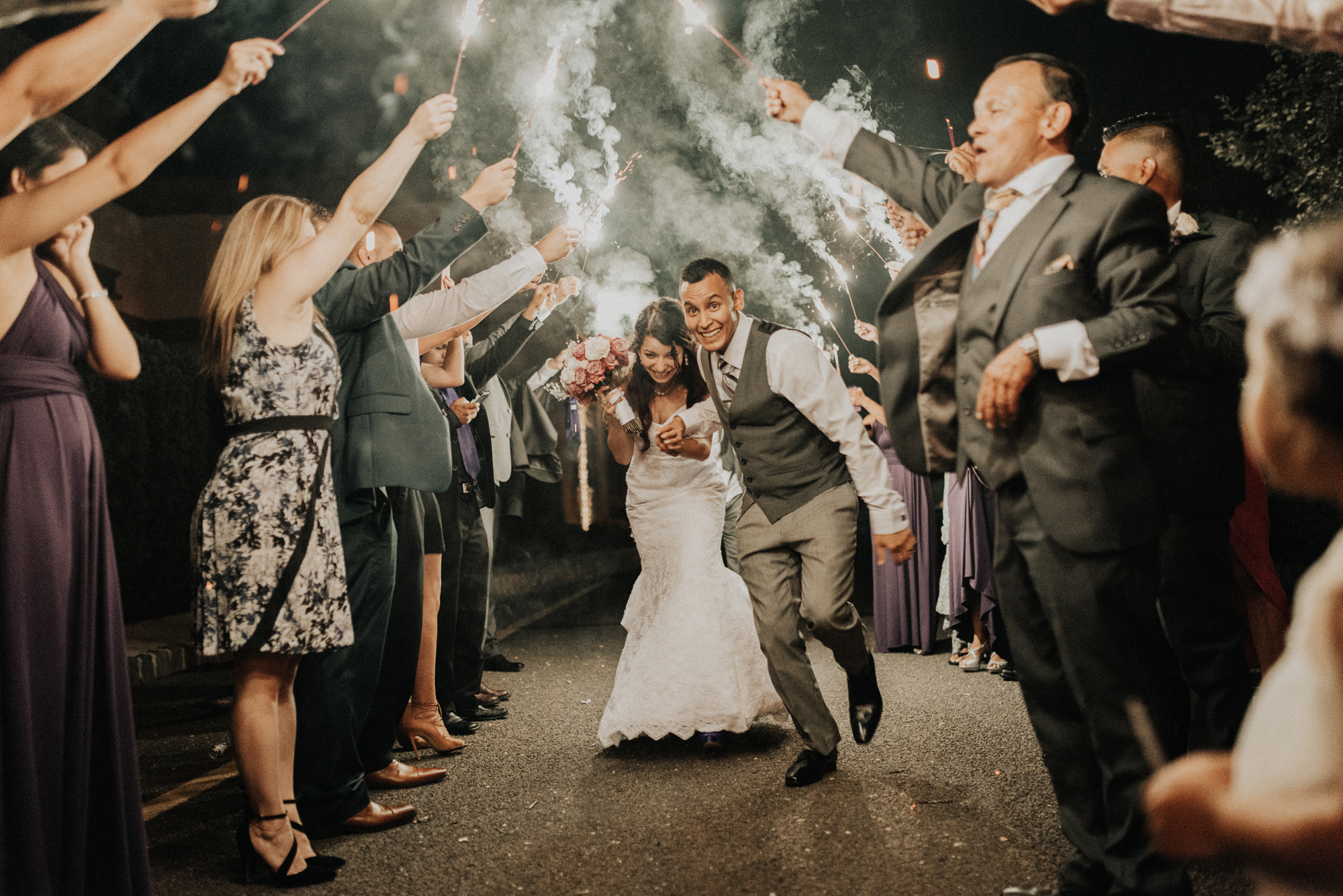 New Jersey Wedding Photographer sparkler exit radisson hotel portland oregon seattle washington send off exit latino bend beaverton northwest west coast photos (Copy)