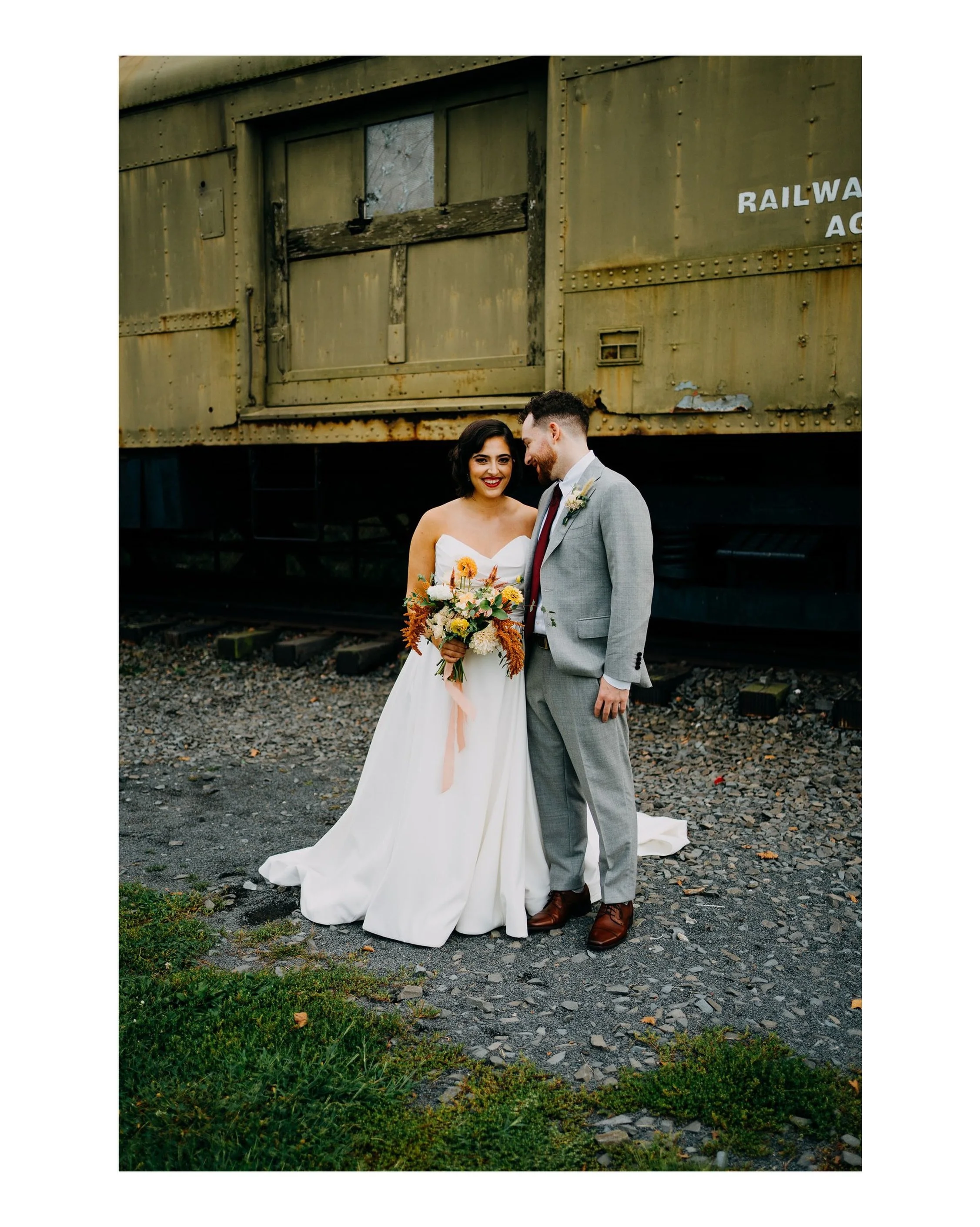 From what seems like ages ago 🥲 Michael and Serah at @libertystatepark .

Coordinator: @get_hitched_without_a_glitch 
Florals: @about_designs 
Music: @owlslions