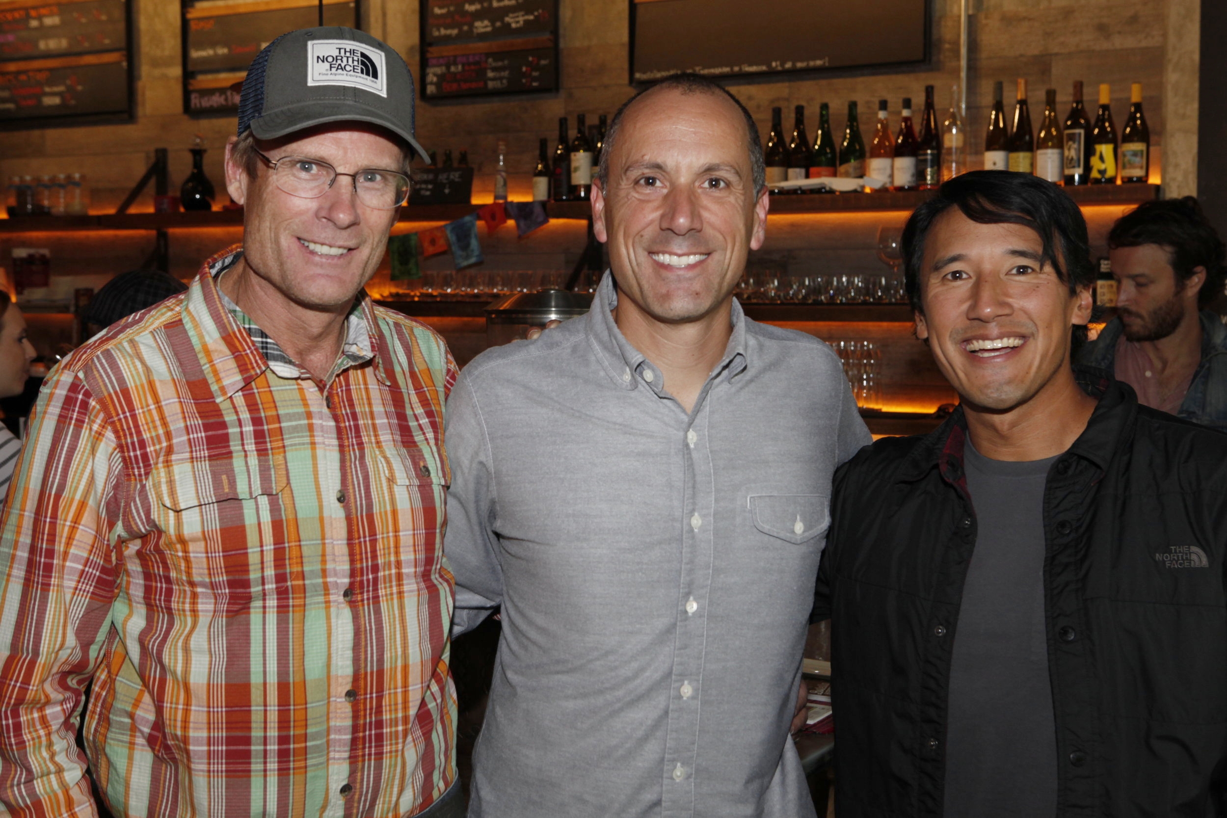 Conrad Anker, Todd Spaletto and Jimmy Chin 