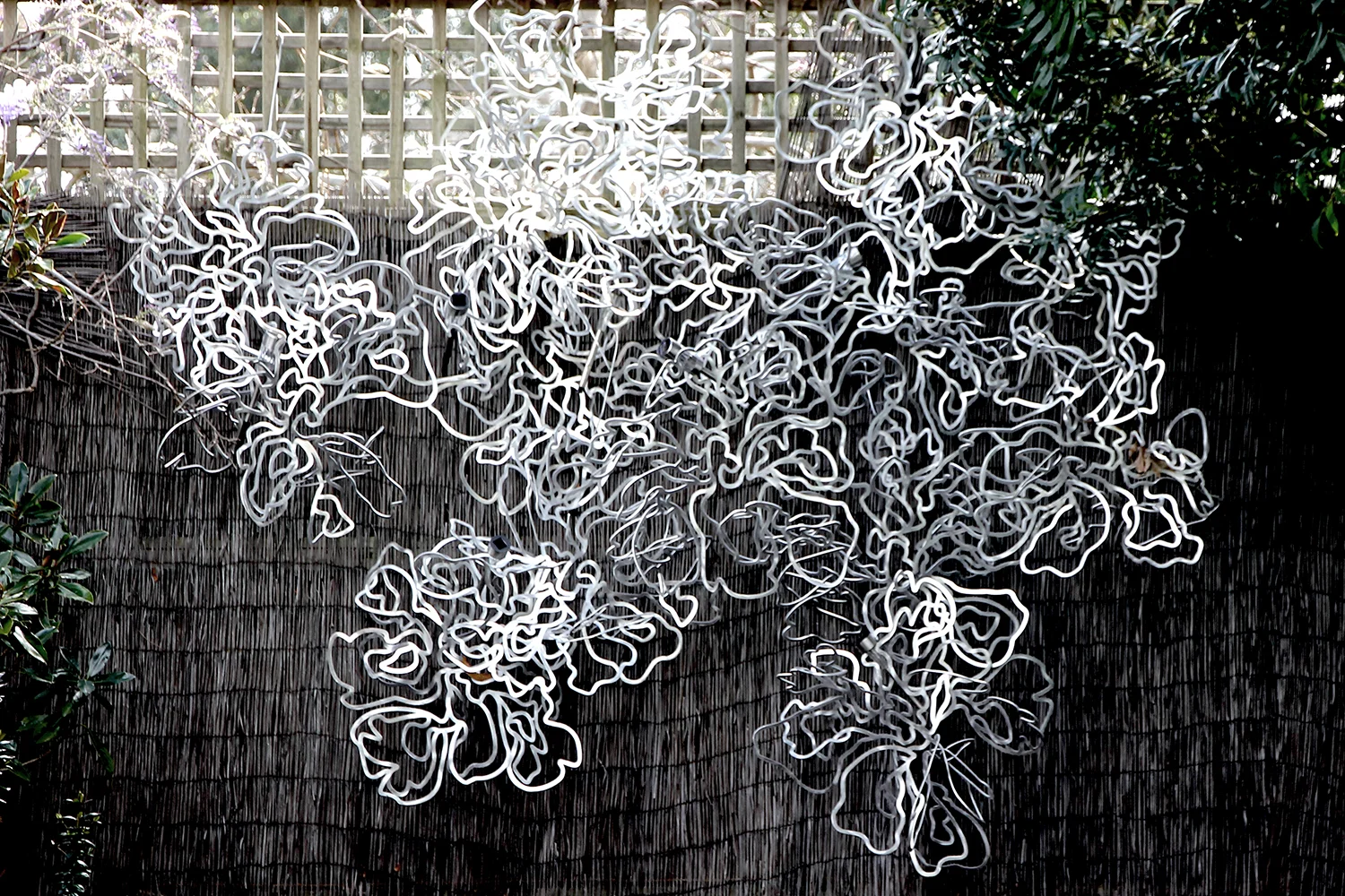   2degrees , 2015.  Hand folded aluminium pieces. 250 x 280 x 50cm. 