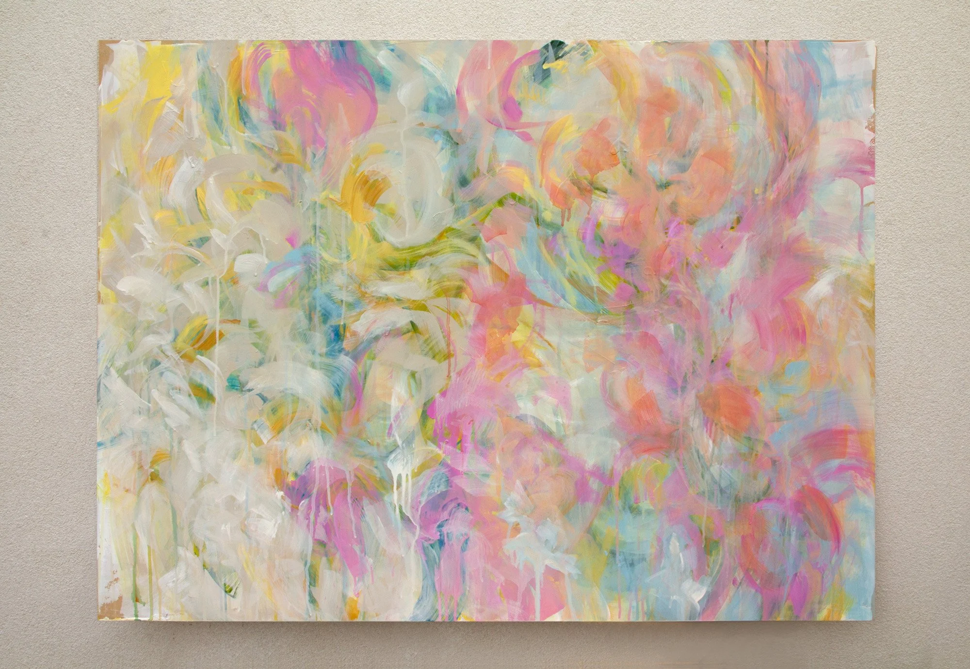  when is the past III, 2023. acrylic, charcoal pastel. 1200 x 900mm 