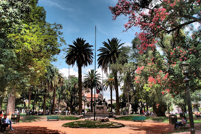 One of the prettiest parks I've seen, in the center of Salta