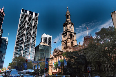 Cathedral on George Street - the main avenue of Sydney