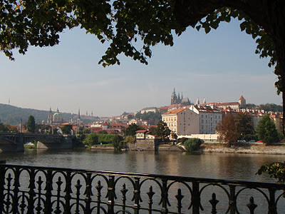 River Vltava by day - the Castle in the middle