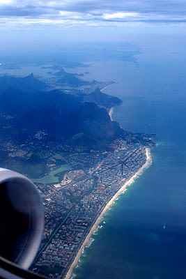 Flying out of Rio - a wonderful view of the massive city