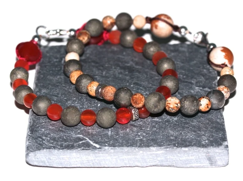 Bracelet en pyrite et argent JAWERY