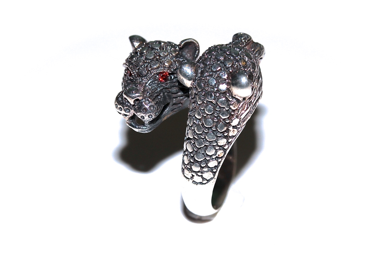 Copy of Bague Tigre Argent