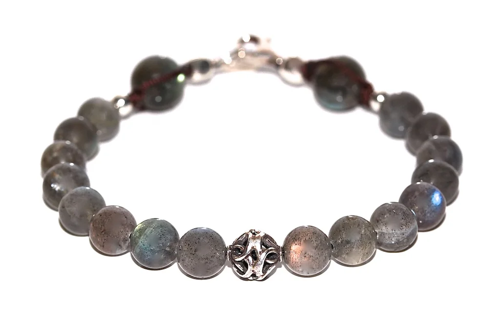 Bracelet en Labradorite et argent 925 - Atelier JAWERY