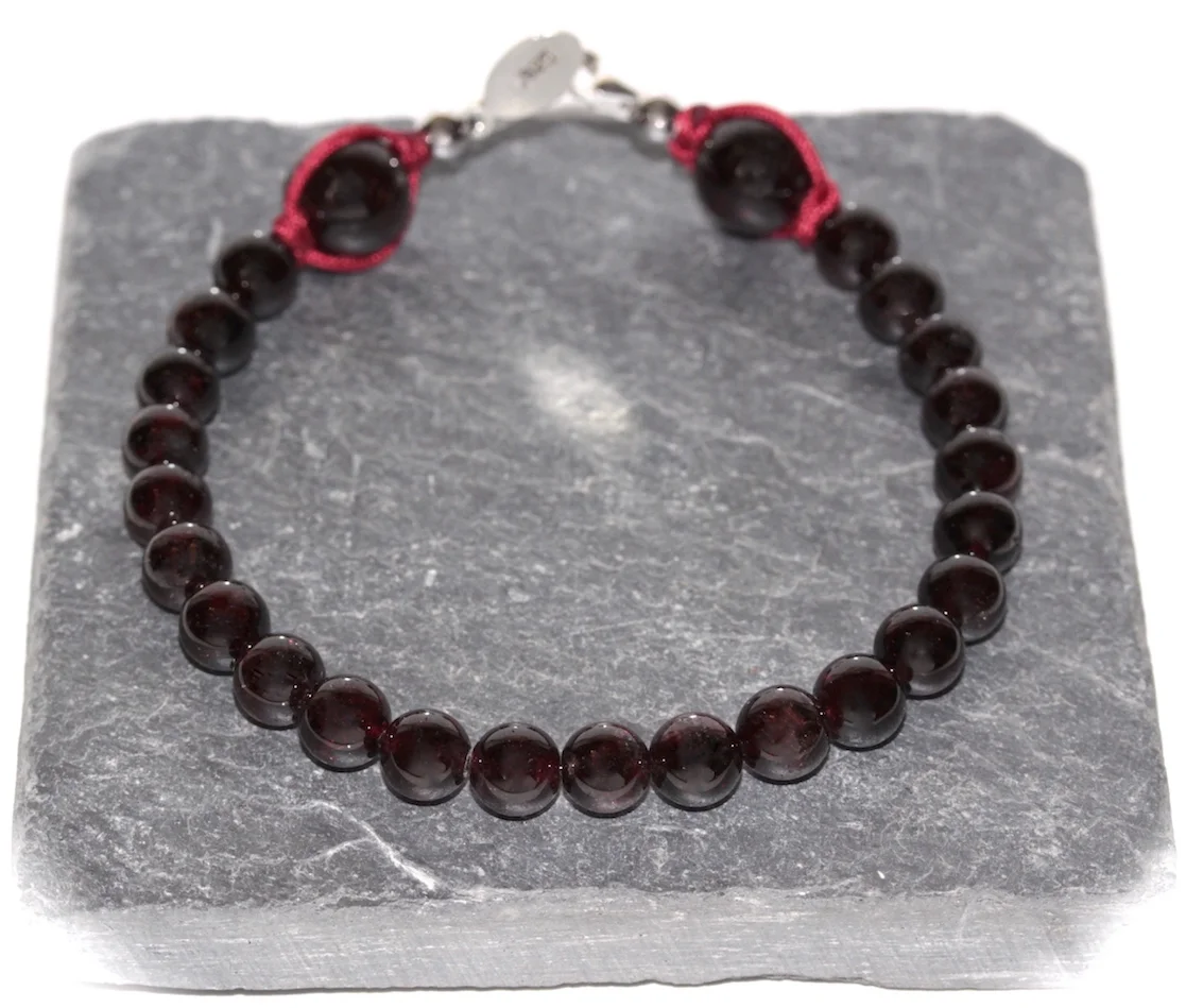 Bracelet in Garnet and 925 Silver from JAWERY