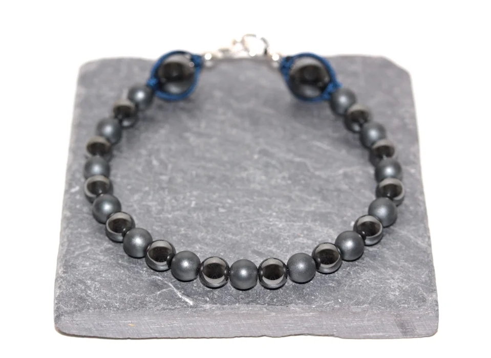 Hematite bracelet with 925 silver from JAWERY Paris